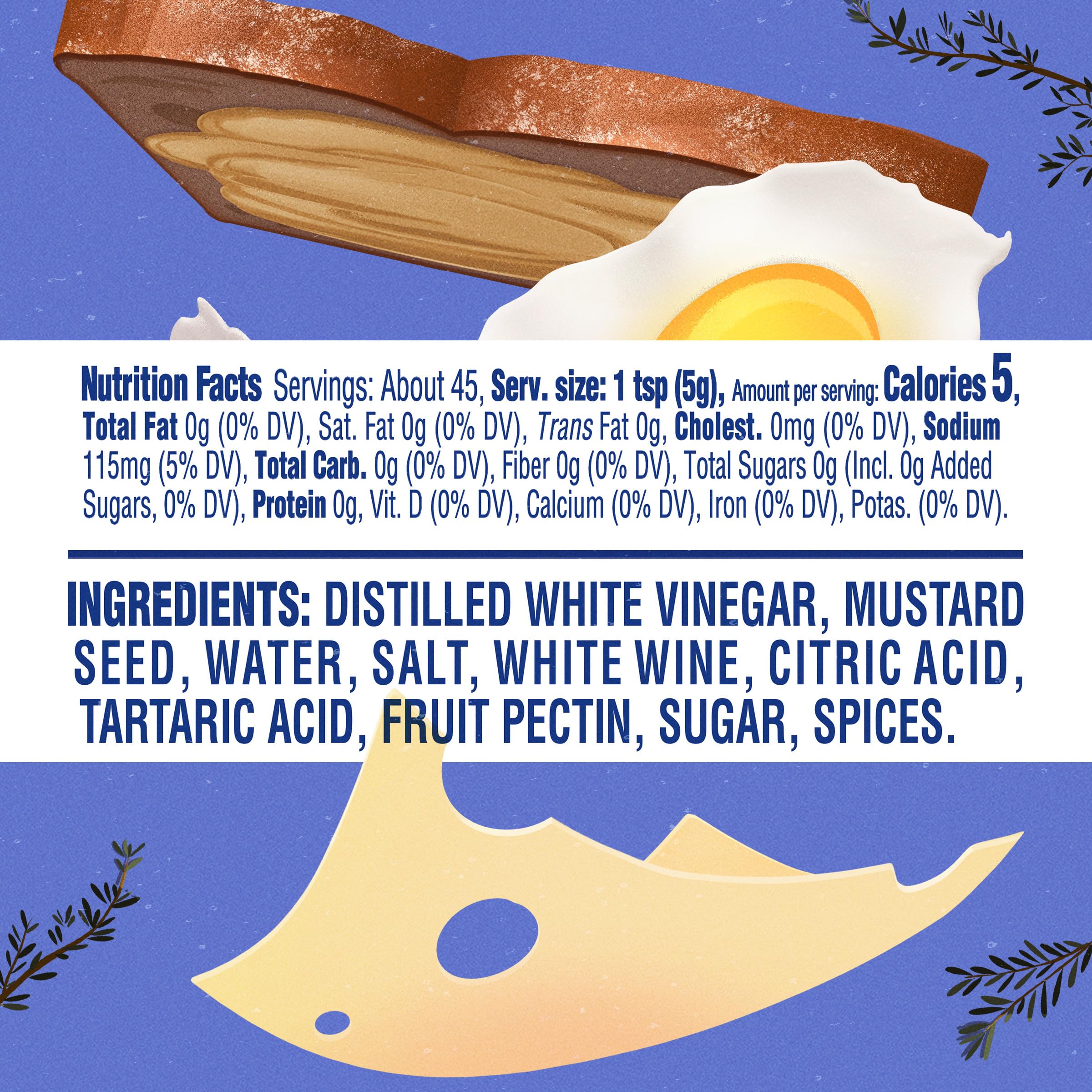 Grey Poupon white wine Dijon demonstrates refined flavor.