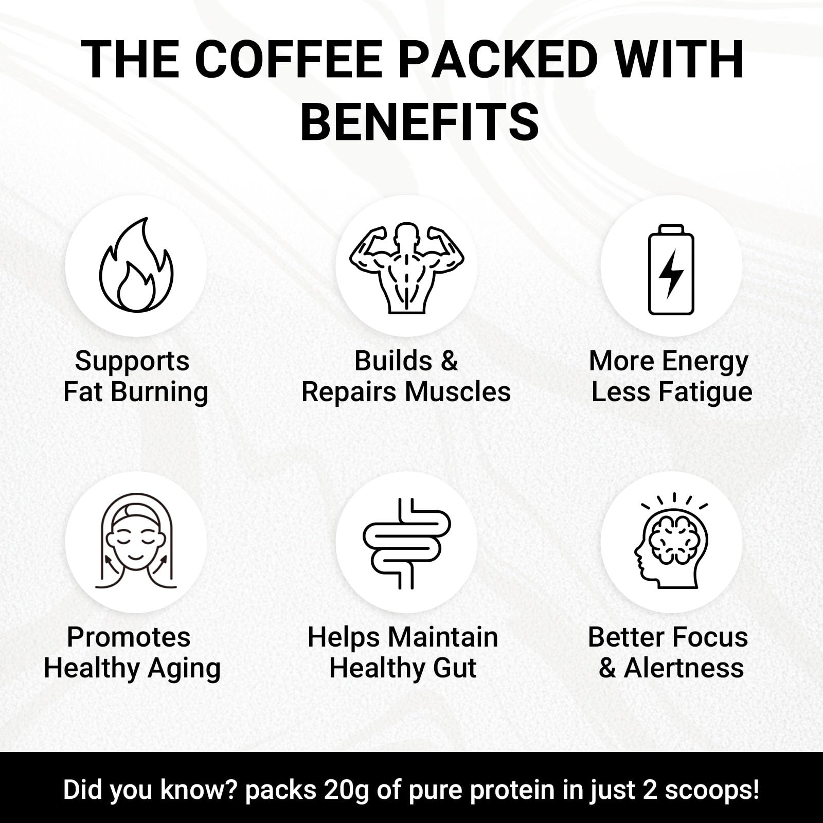GRGTP Caramel Protein Iced Coffee stirring demonstrates fast, mess-free prep.