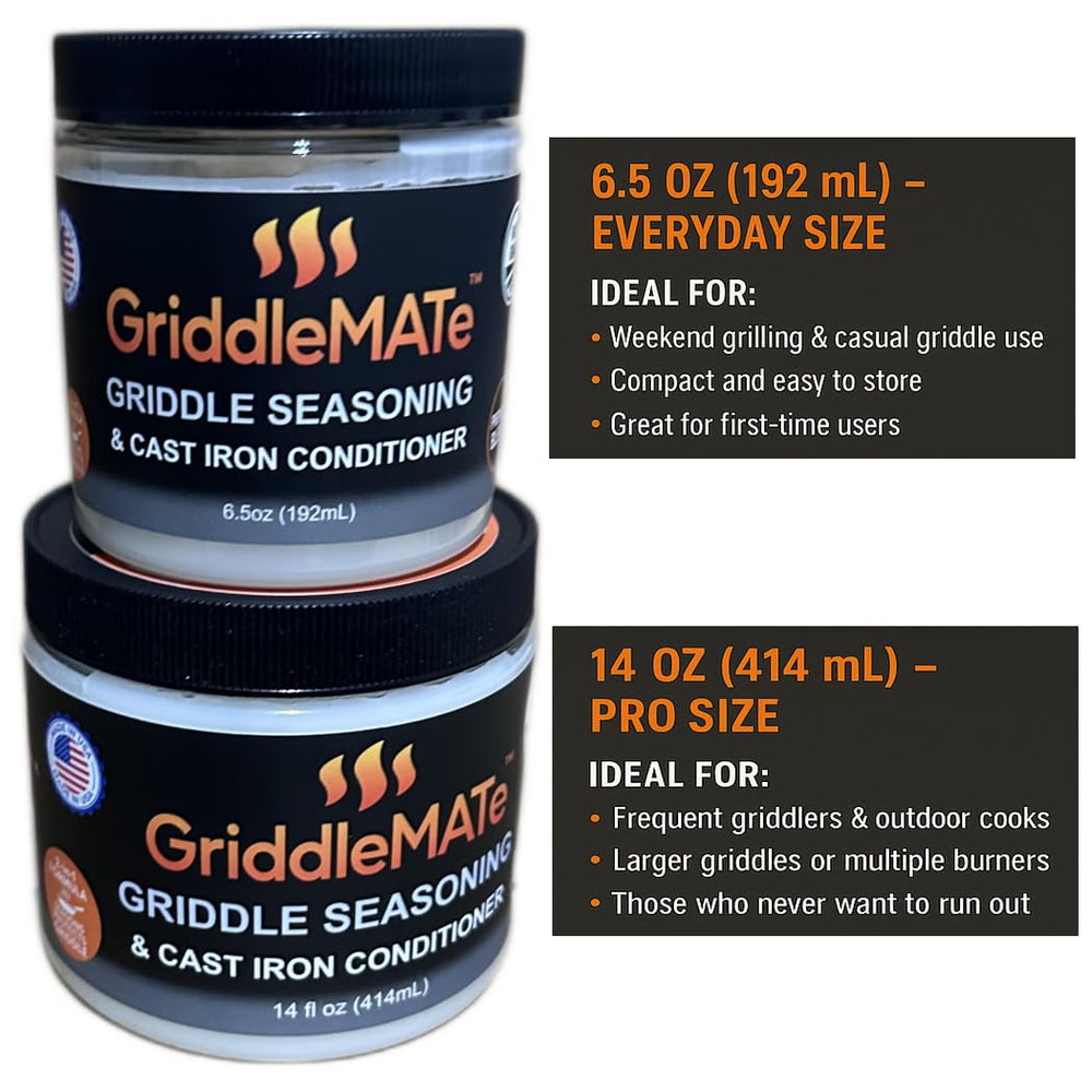 GriddleMATe nonstick shiny finish image highlights easy release and cleanup potential