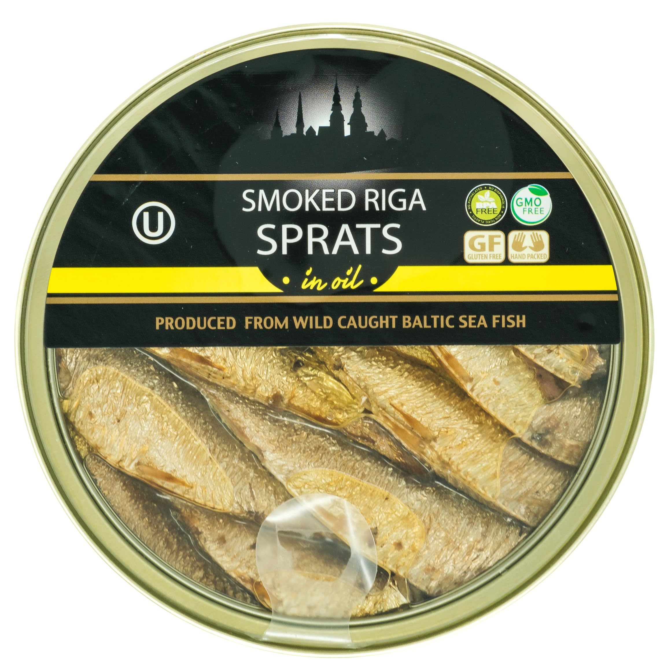 Grilled Catch brisling sardines from Baltic waters premium quality