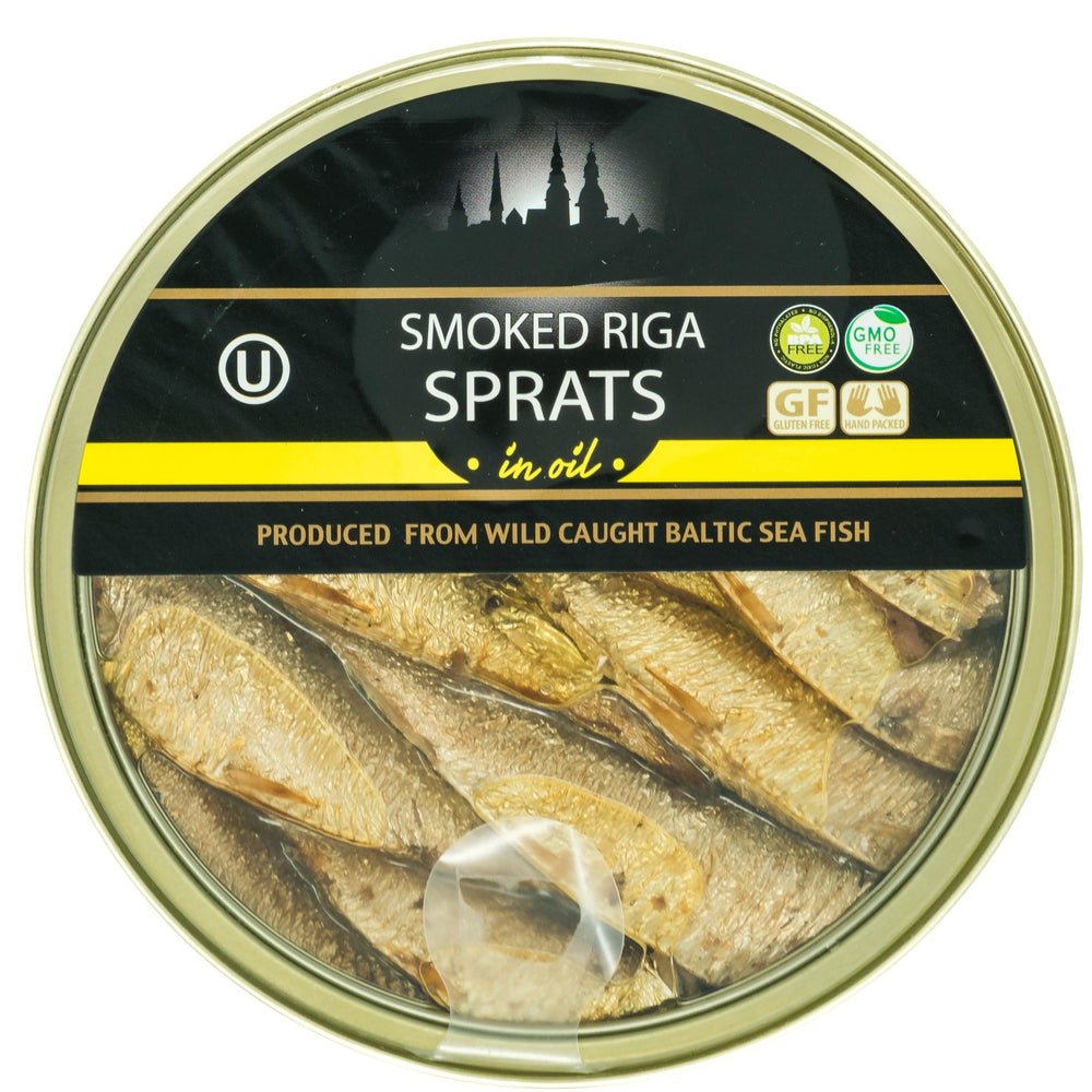 Grilled Catch brisling sardines from Baltic waters premium quality