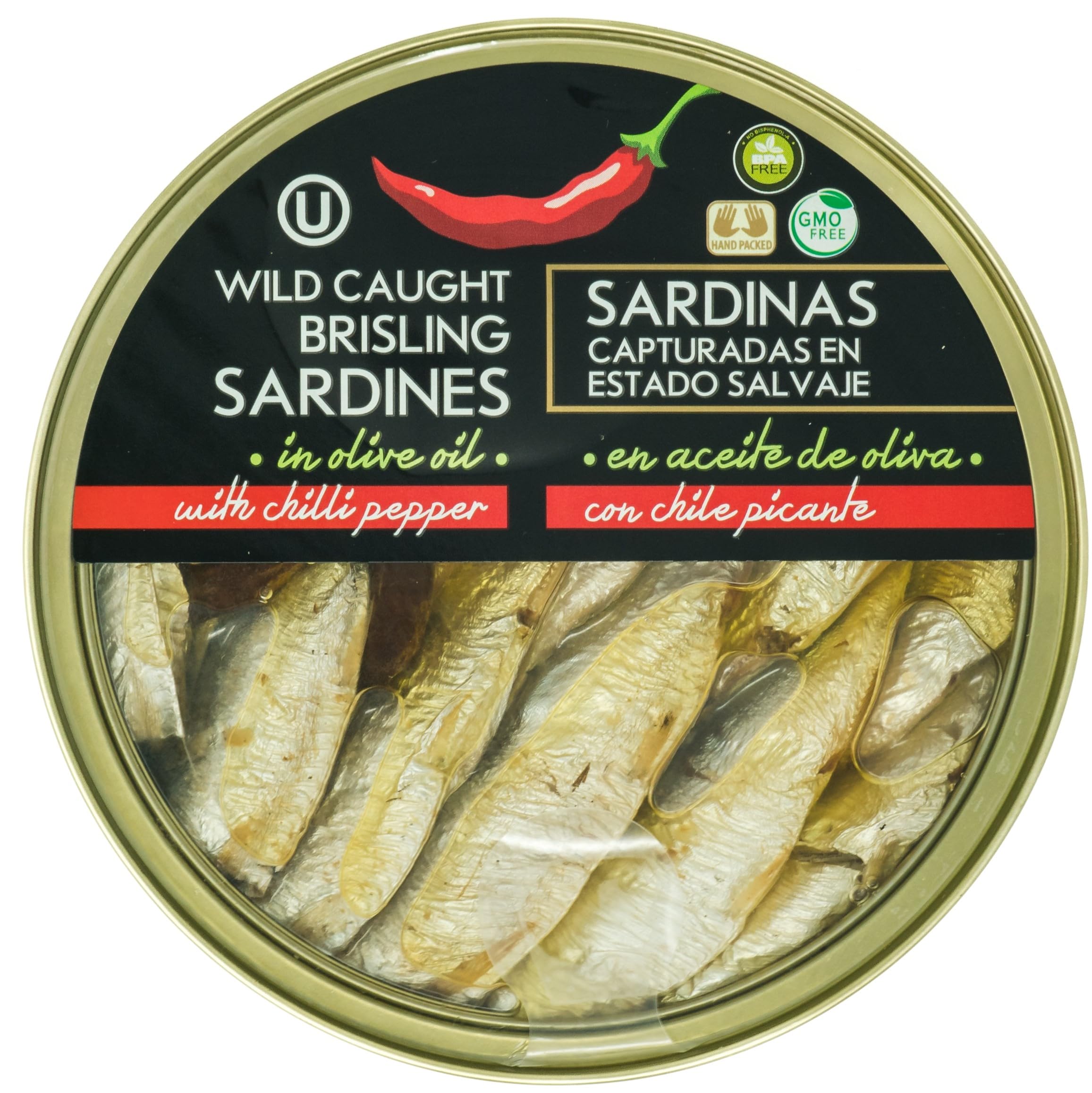 Grilled Catch brisling sardines olive oil easy-open lid highlights quality
