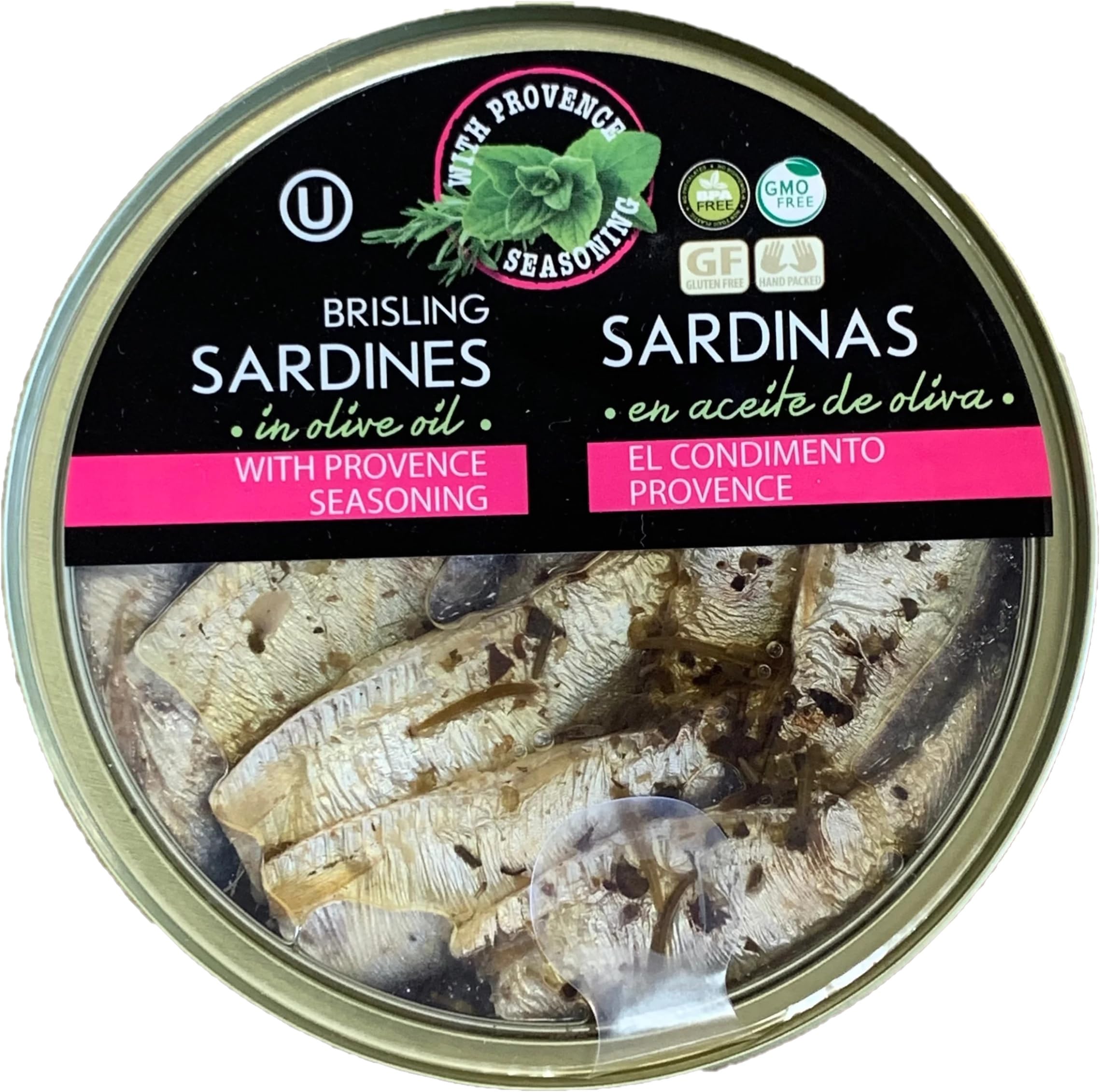 Grilled Catch easy-open BPA-free lid on sardines can