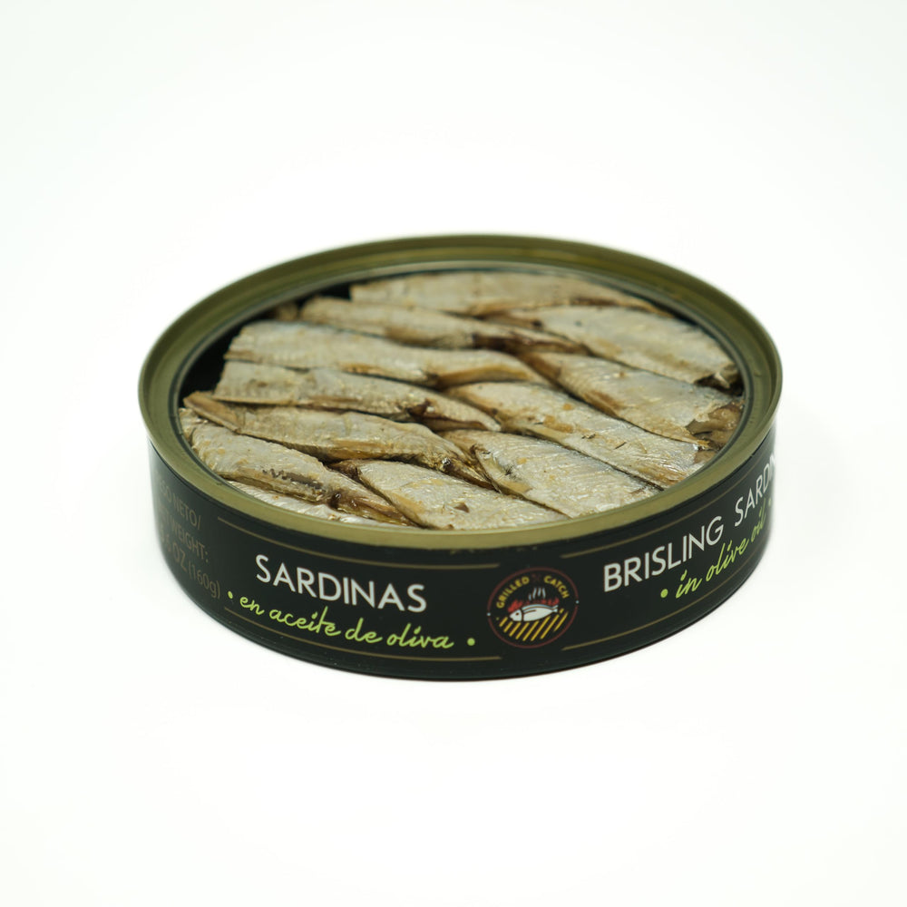 Grilled Catch kosher-certified sardines ready for pantry