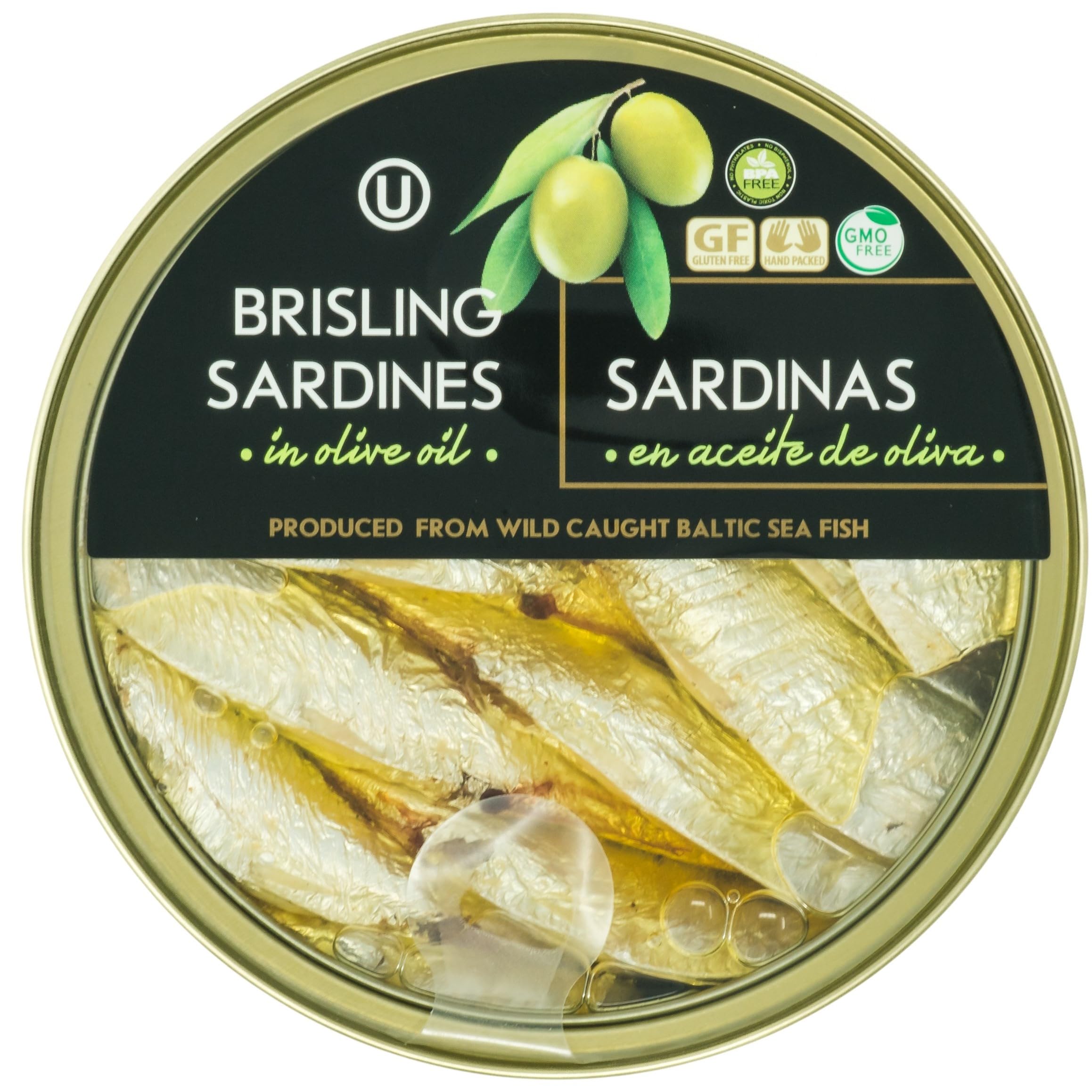 Grilled Catch sardines on crackers as a quick snack idea