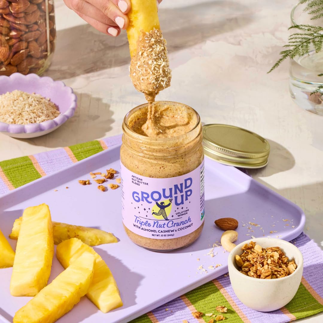 Ground Up vegan, dairy-free, gluten-free label signals inclusive dietary options