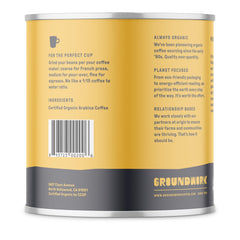 Groundwork Black Gold whole bean coffee ready to grind for flavor-packed mornings.