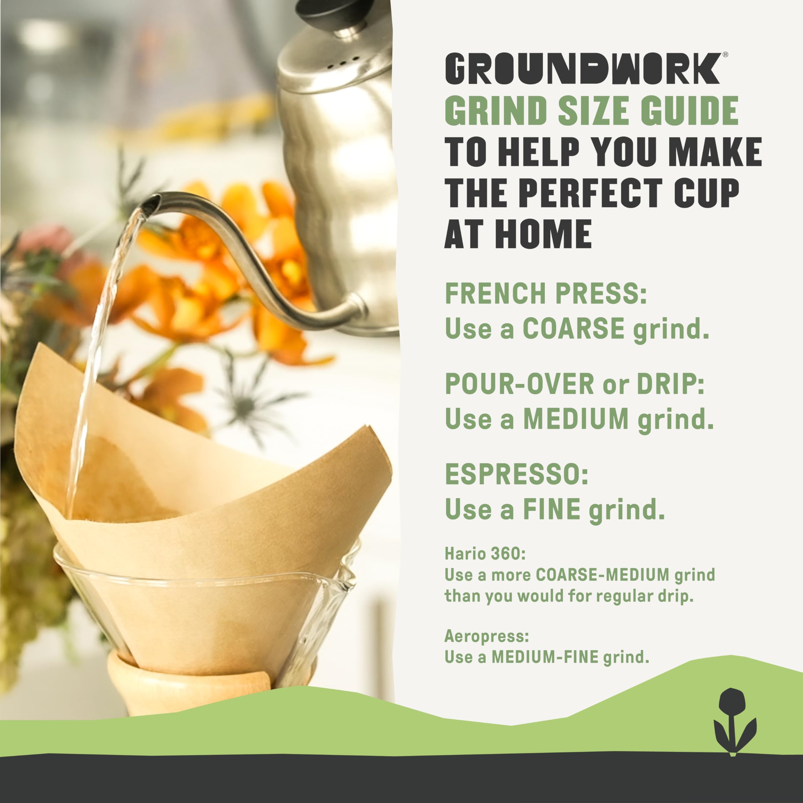 Groundwork espresso shot aroma with rich crema.