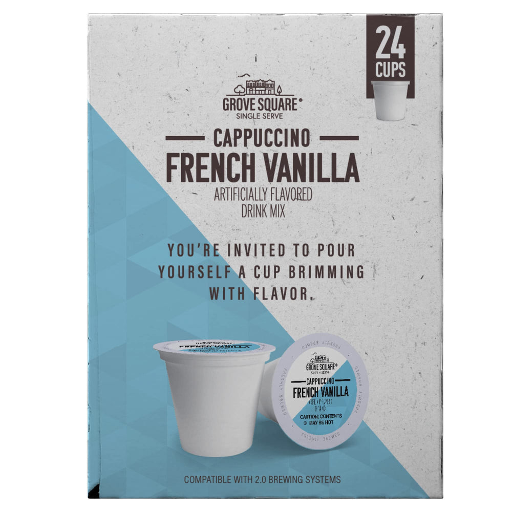 Grove Square Cappuccino Pods Kosher-certified for versatile use