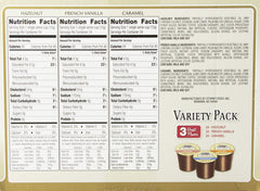 Hazelnut flavor pods highlight Grove Square cappuccino variety.