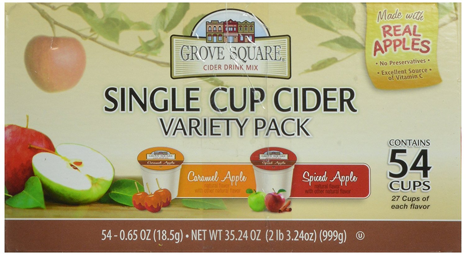 Grove Square Cider Pods Spiced Apple cups ideal for autumn gatherings