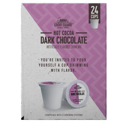 Swirling milk in Grove Square hot cocoa cups for velvety finish
