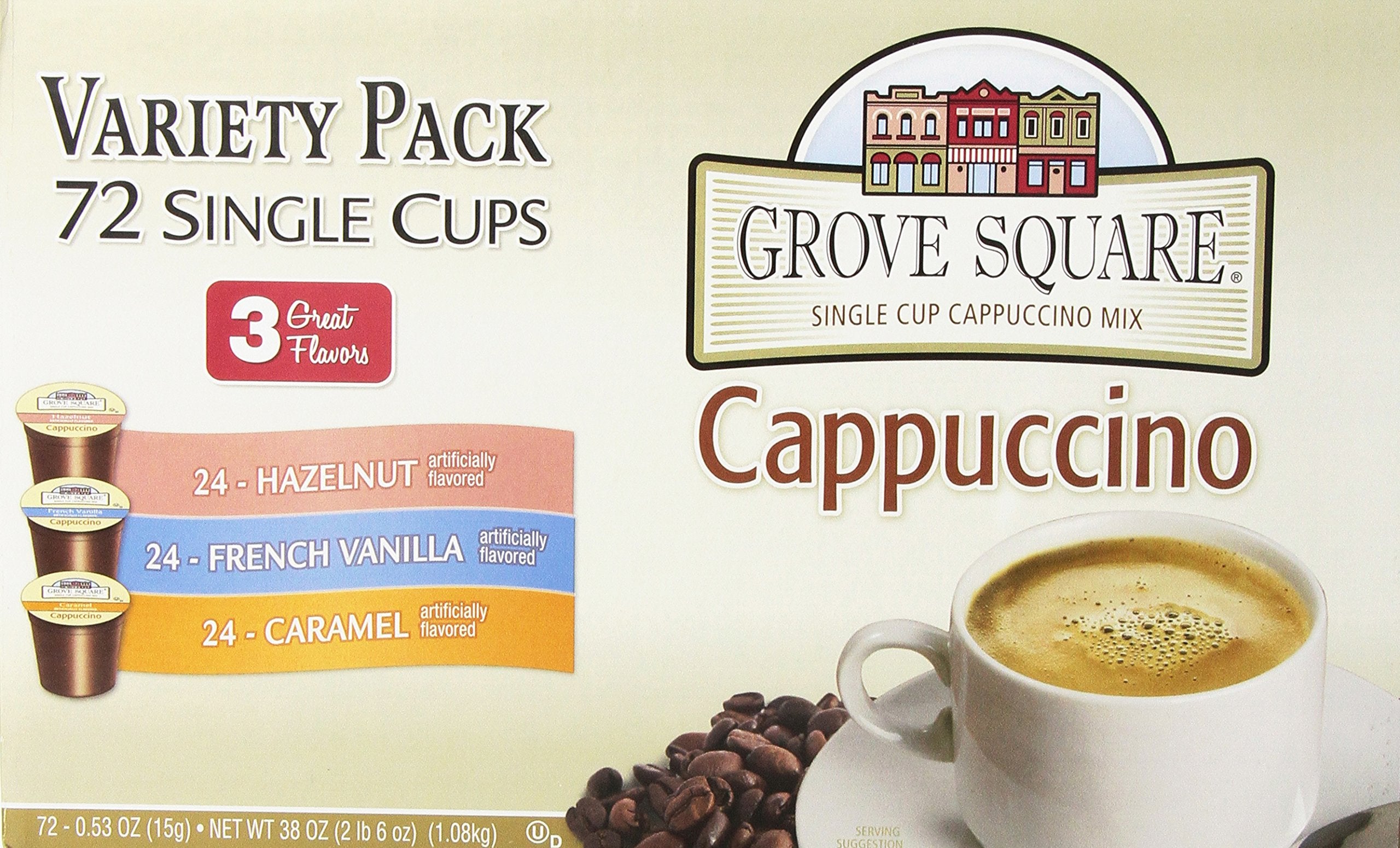 K-Cup compatibility with 1.0 and 2.0 brewers for Grove Square pods.