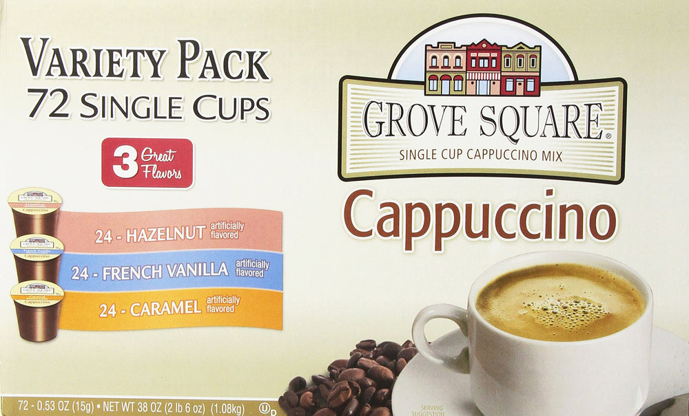 K-Cup compatibility with 1.0 and 2.0 brewers for Grove Square pods.