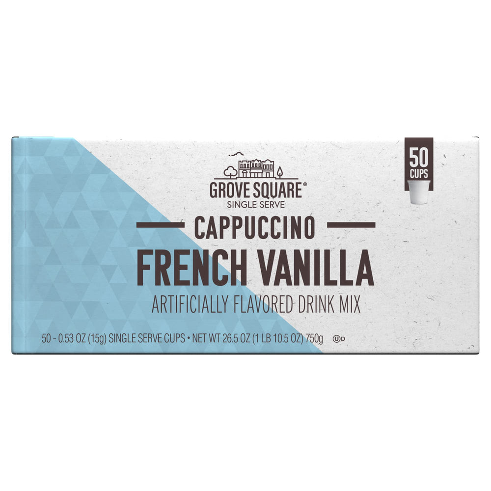 Grove Square Kosher-certified cappuccino pod for convenient mornings.