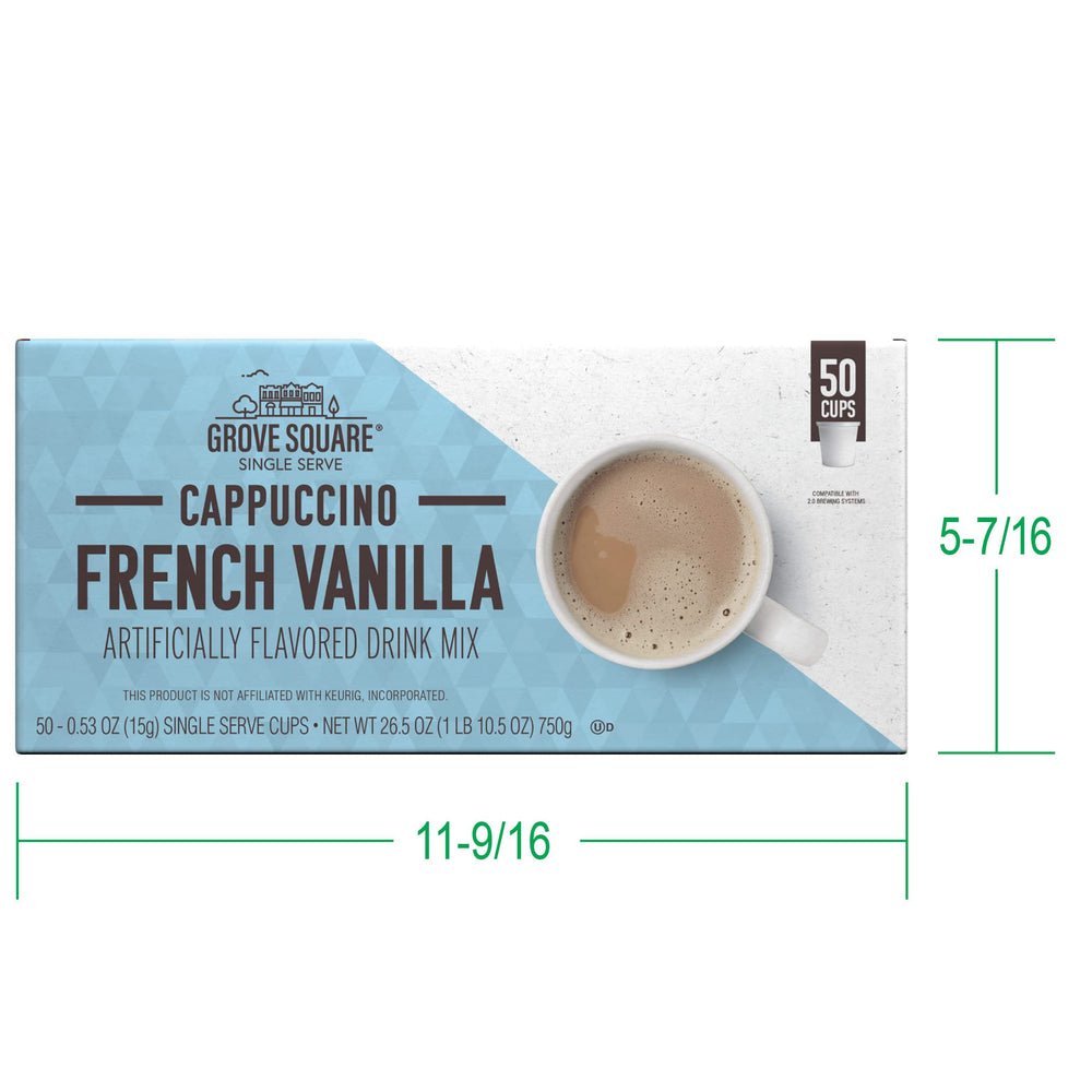 Grove Square single-serve cups deliver a cozy French Vanilla coffee.