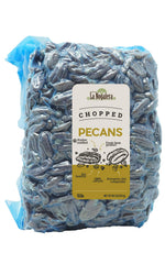 Grupo La Nogalera chopped pecans in a 5 lb bag ready for baking