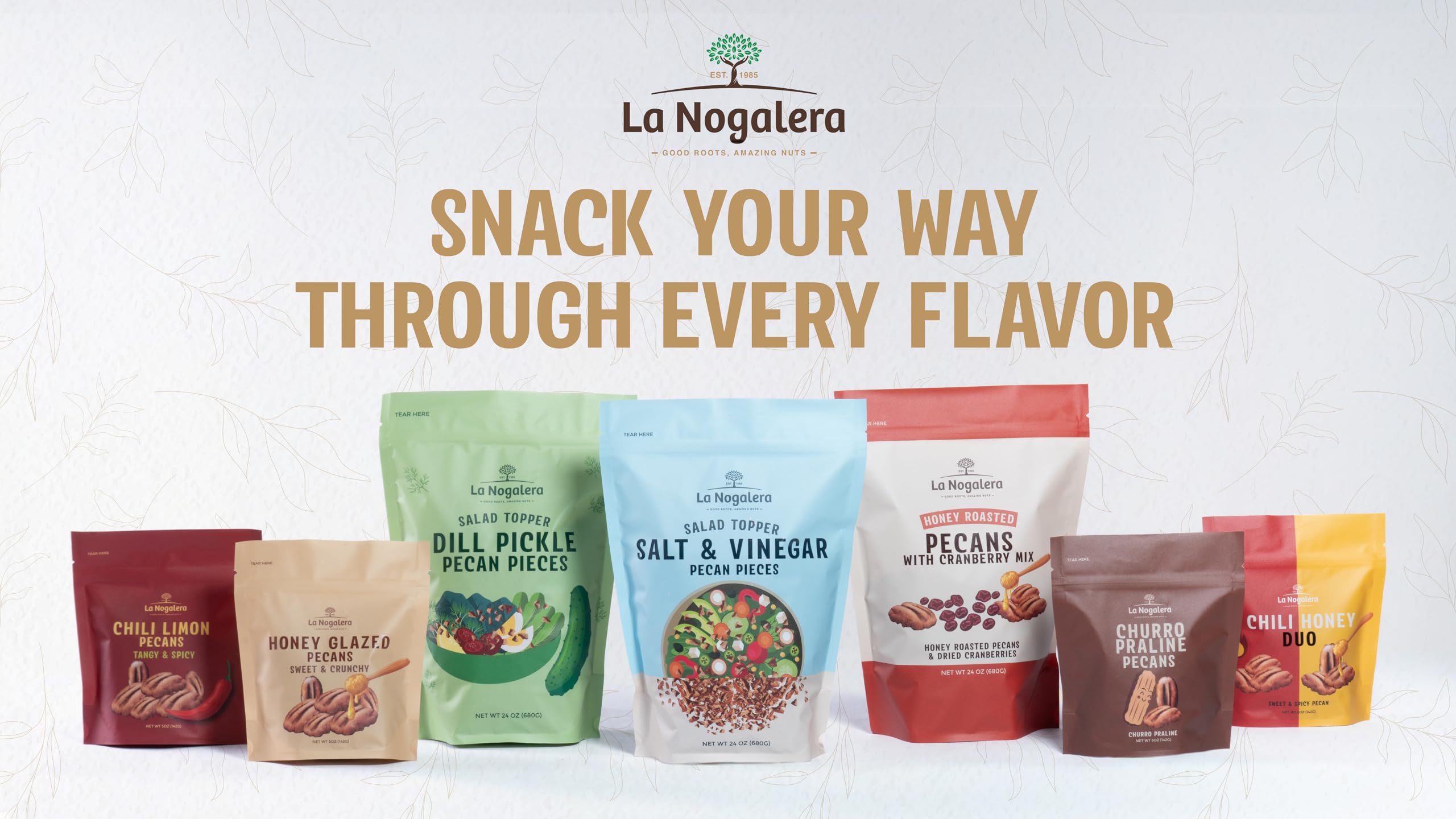 Grupo La Nogalera pecans as a topping for oatmeal or yogurt.
