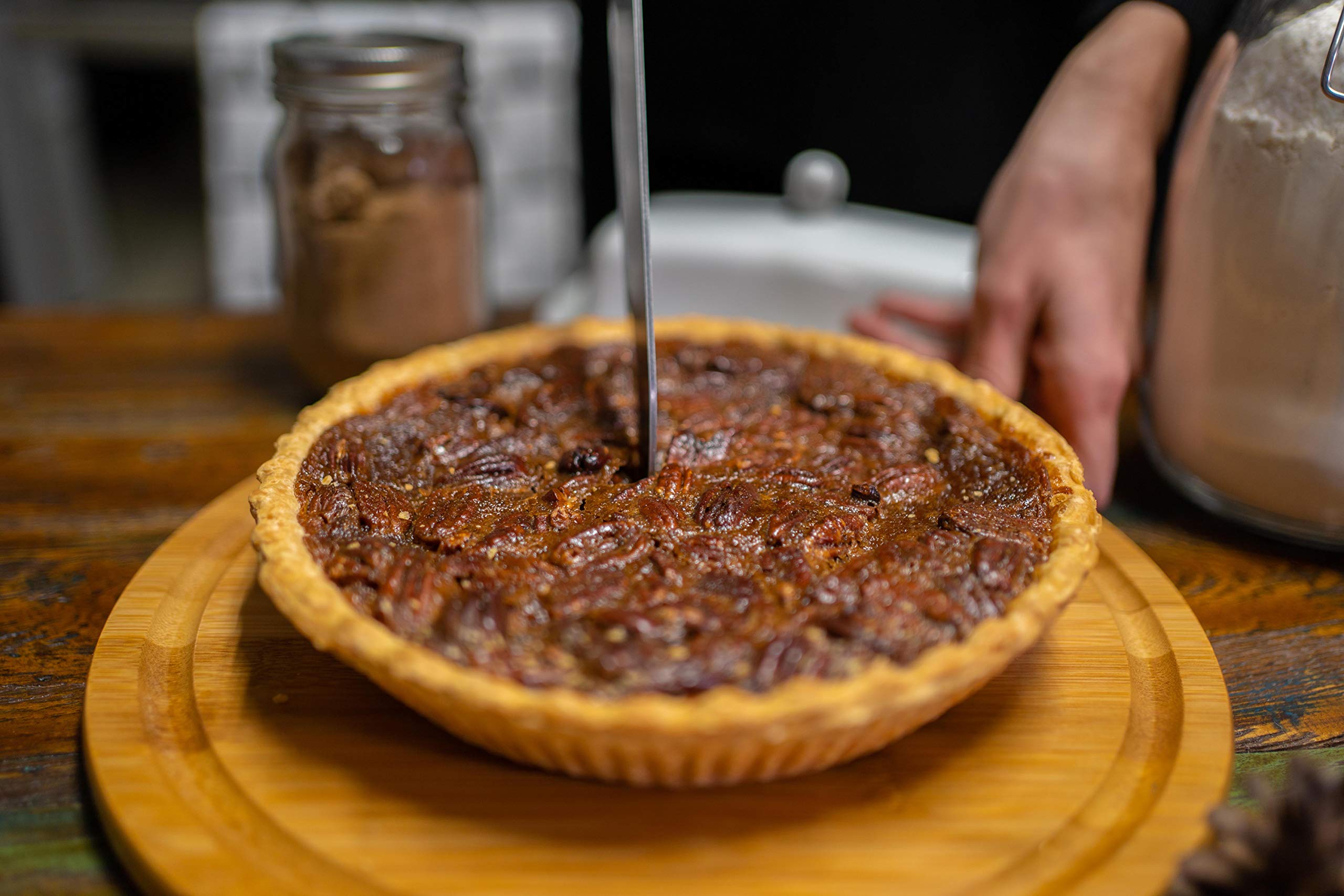 Grupo La Nogalera pecans as a salad topping adds crunch.