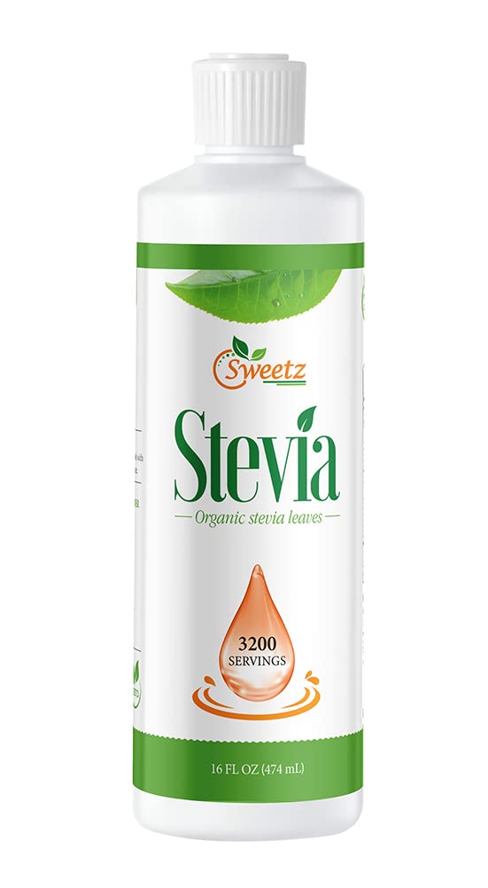G-Sweetz Liquid Stevia Drops bottle showing zero-calorie sweetness