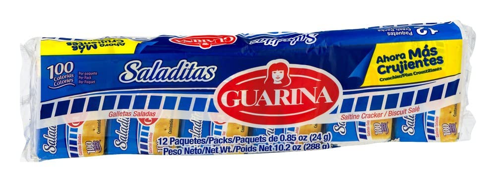 Guarina salted crackers 288g pack with crisp texture for quick snacking