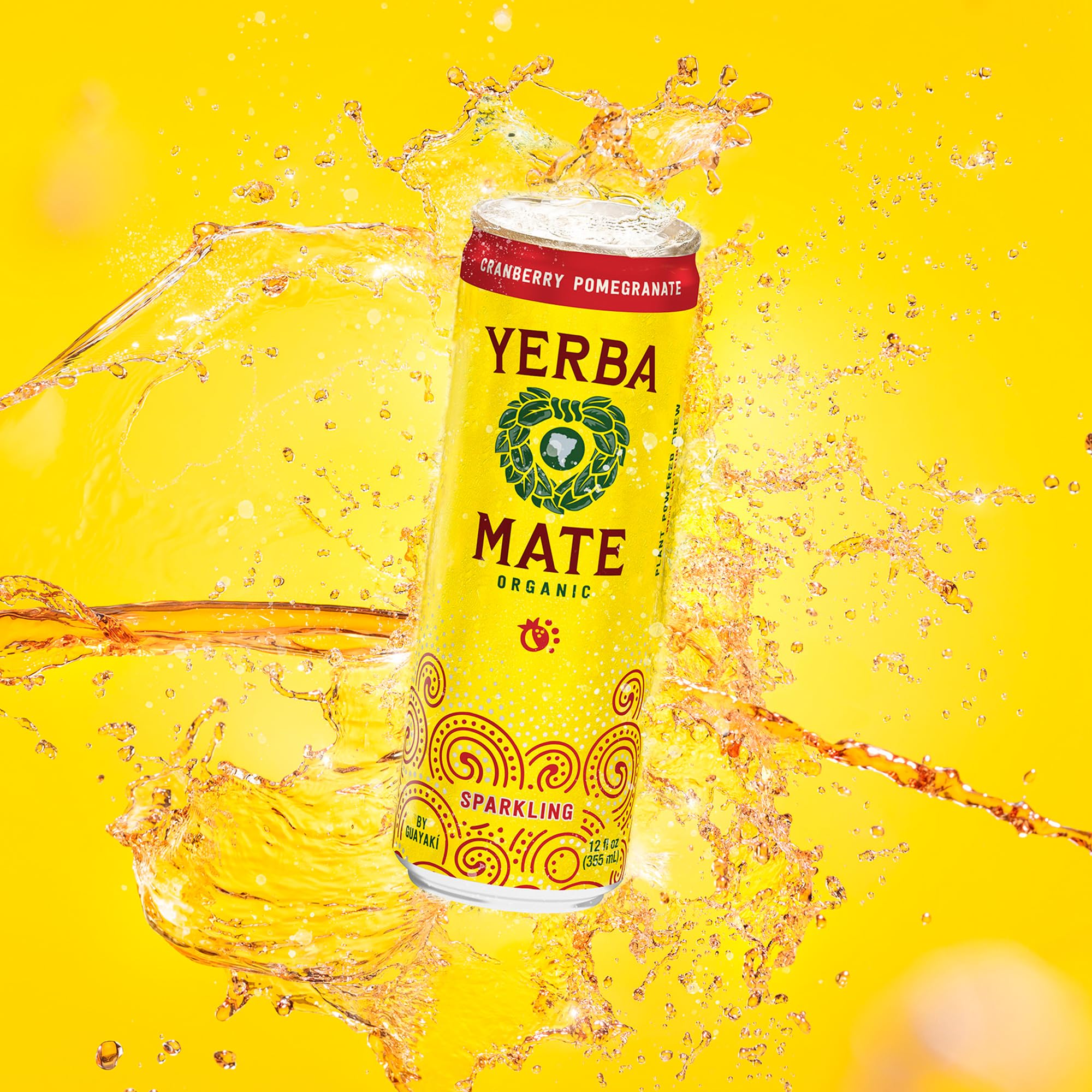 Guayaki certifications banner confirms regenerative organic and fair-trade credentials.