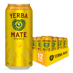 Guayaki Yerba Madre Awakening Orange can front view for citrus energy lift