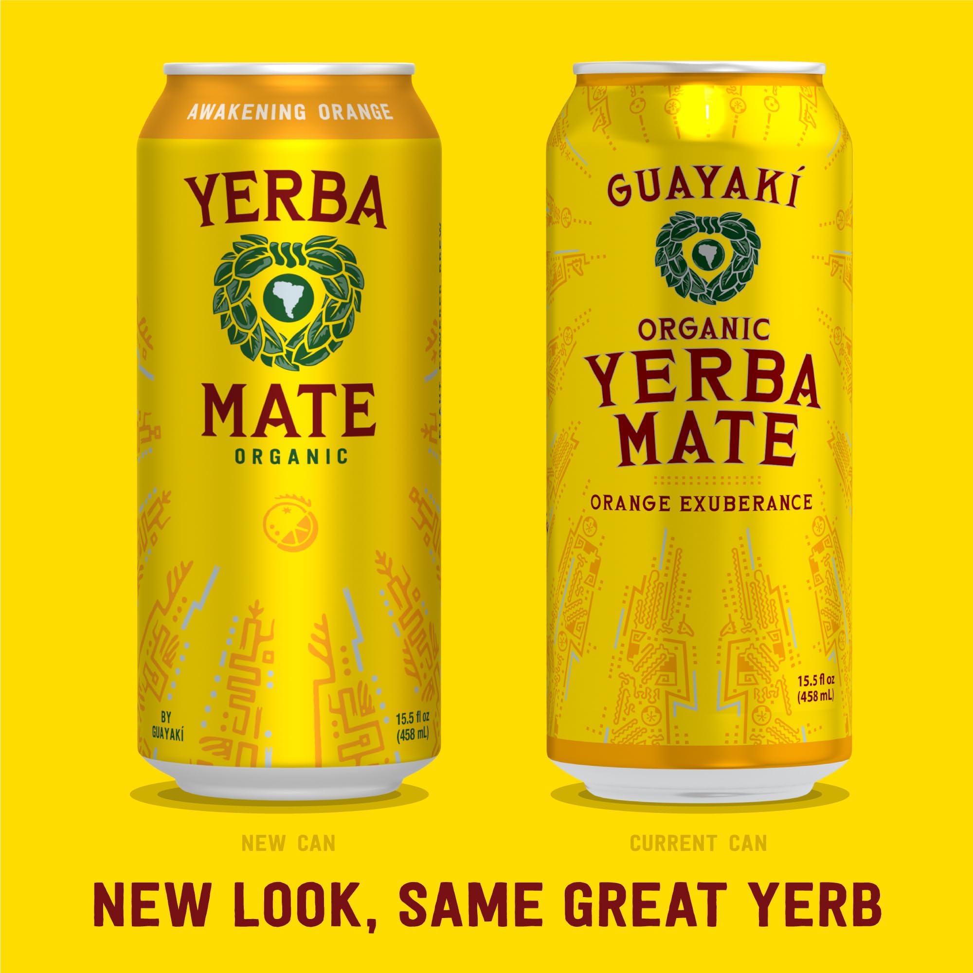 Pack of twelve Guayaki Yerba Madre Awakening Orange cans for on-the-go energy