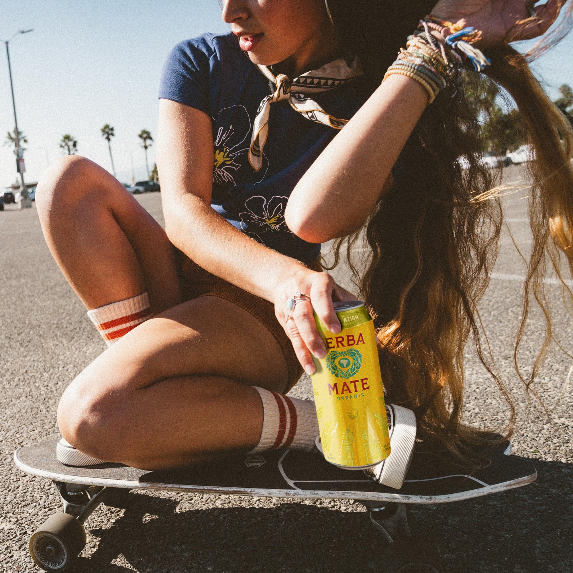 Guayaki Yerba Madre Lemon Elation on desk as a ready-to-drink energy option
