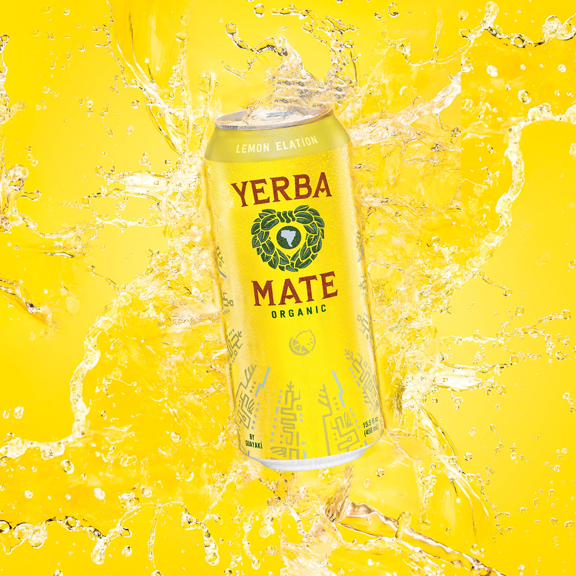 Guayaki Yerba Madre Lemon Elation label shows regenerative farming and ethics