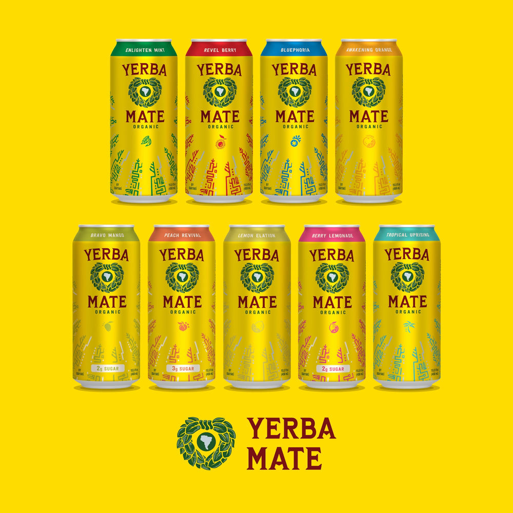 Guayaki Yerba Madre Mango forest ethos communicates regenerative sourcing.