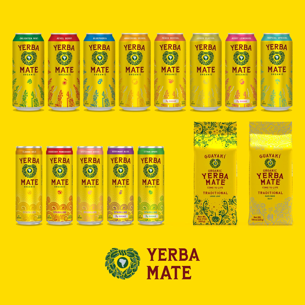 Guayaki Yerba Madre packaging variety indicating packaging may vary