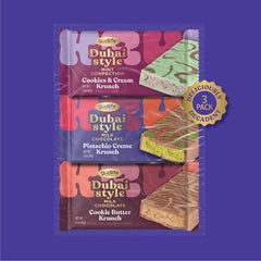 Gudlife Dubai Style Variety Pack image, three premium bars for tasting and gifting