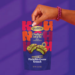 Gudlife milk chocolate coating gleams, delivering a smooth bite.