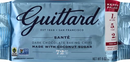 Guittard 72% Sante chips melting closeup for smooth cookie dough.