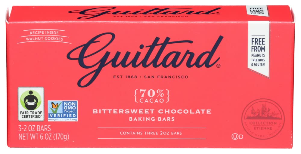 Guittard bar chocolate packaging showcasing premium baking ingredients