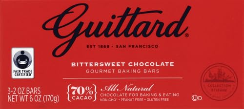 Guittard bar unwrapped and ready for baking