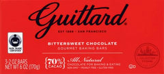 Guittard bar unwrapped and ready for baking