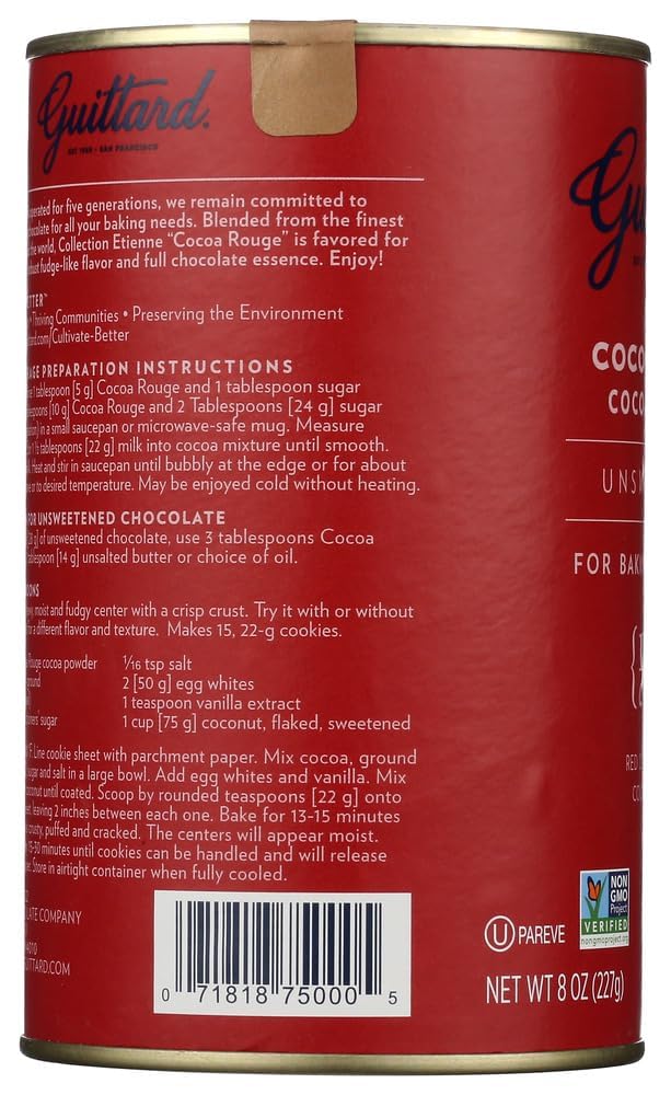 Two-pack Guittard cocoa powder offers consistent results in recipes