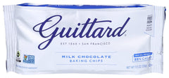 Guittard Milk Chocolate Baking Chips — bag ready for cookies and baking.