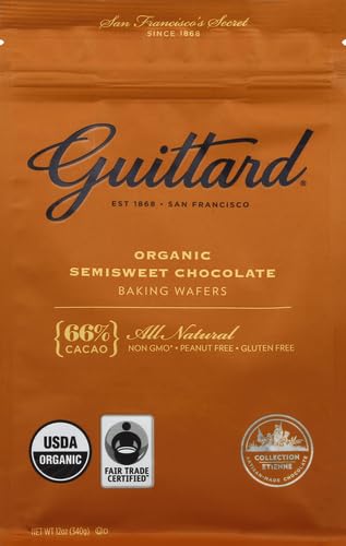 Guittard Organic 66% wafers close-up texture