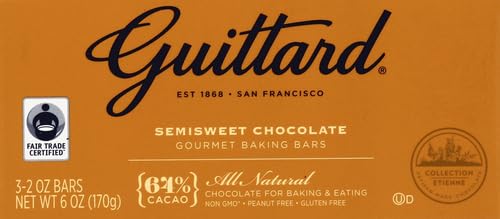 Guittard Semisweet baking bar melted into glossy chocolate for sauces