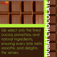 Güllüoğlu Dubai chocolate coating enhances every bite.