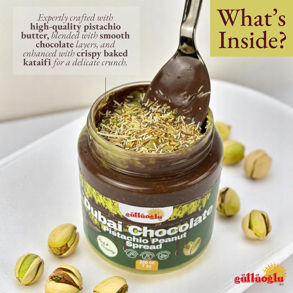 Gulluoglu Dubai pistachio peanuts closeup showing crunchy texture and authentic ingredients.