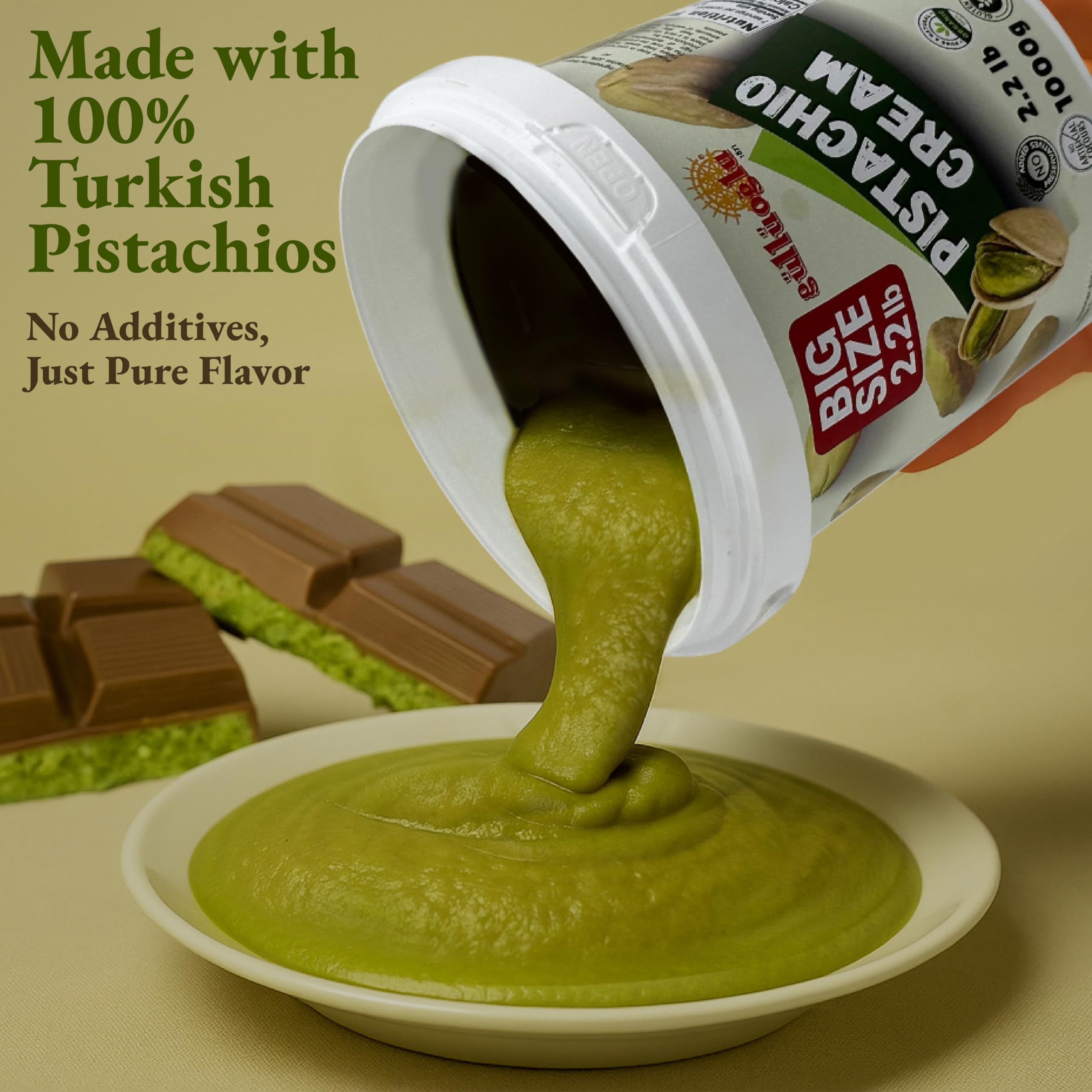 Gulluoglu Pistachio Cream ideal for gifting or bulk use.