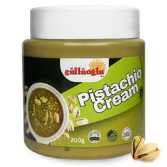 Gulluoglu Pistachio Cream jar with premium Turkish pistachios and authentic flavor.