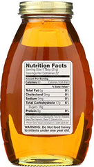 Gunter's Clover Honey 16oz jar closeup showing golden amber color
