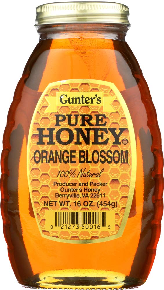 Gunter's orange blossom honey 16 oz two-pack bottle for everyday sweetness.
