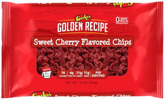 Gurley’s cherry baking chips melting for glossy dessert toppings.