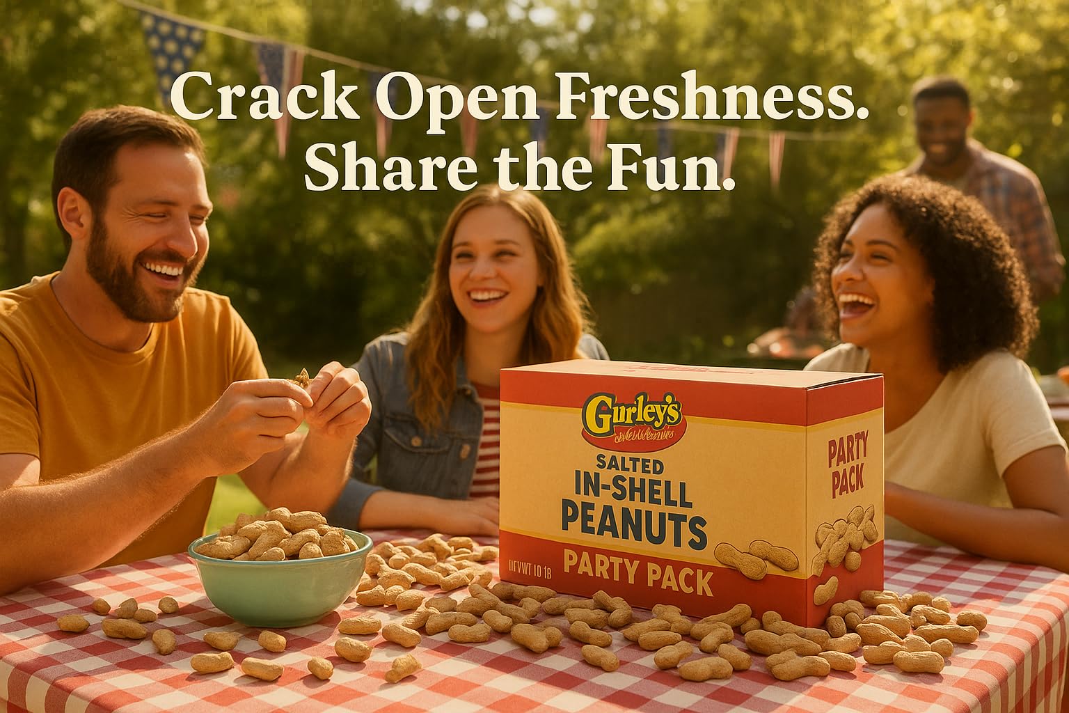 Gurley's protein-rich in-shell peanuts suitable for energy between activities
